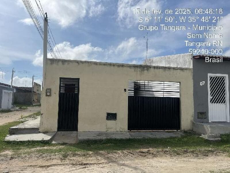 Casa em leilão em Tangará - RN, bairro Centro — LOTE 383 Casa - AREA PRIVATIVA (M²): 59,13 BAIRRO: CENTRO CIDADE: TANGARA-RN