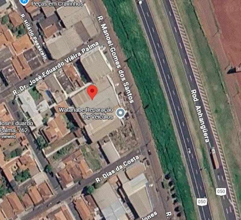 Foto 4 de 5: Terreno em leilão em Cravinhos - SP, bairro Setor Industrial — LOTE 001 BARRACÃO COMERCIAL com 473m² de construção frente para a Rodovia Anhanguera na cidade de Cr