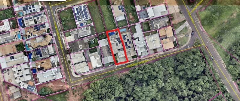 Foto 4 de 4: Terreno em leilão em Campo Grande - MS, bairro Vila Vilas Boas — LOTE 003 LOTE URBANO COM 420M² NO BAIRRO VILA BOAS EM CAMPO GRANDE/MS - IMÓVEL POSSUI UMA CASA DE AL