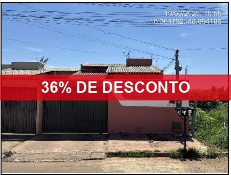Foto 1 de 2: Casa em leilão em Anápolis - GO — LOTE 059 36% DE DESCONTO - CASA - ANAPOLIS/ GO