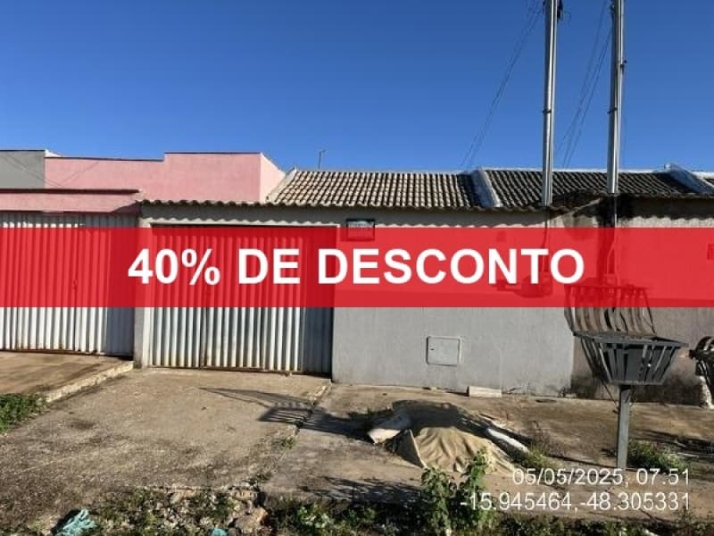 Foto 1 de 2: Casa em leilão em Santo Antônio Do Descoberto - GO — LOTE 095 40% DE DESCONTO - CASA - SANTO ANTONIO DO DESCOBERTO/ GO