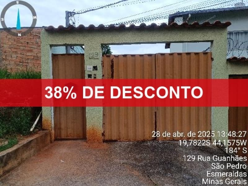 Foto 1 de 2: Casa em leilão em Esmeraldas - MG — LOTE 136 38% DE DESCONTO - CASA - ESMERALDAS/ MG
