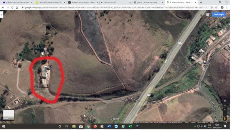 Foto 3 de 4: Area Rural em leilão em Juiz De Fora - MG, bairro Benfica — LOTE 004 IMÓVEL SITUADO NO BAIRRO BENFICA EM JUIZ DE FORA/MG
