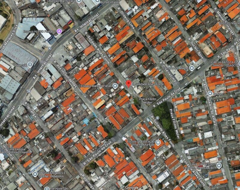 Terreno em leilão em Osasco - SP — LOTE 001 Terreno sem benfeitoria com área de 250m², Jd. Santo Antonio, Osasco/SP