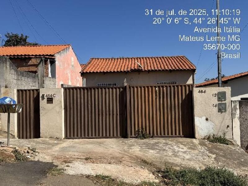Casa em leilão em Mateus Leme - MG — LOTE 094 CASA, 44,4 M2 Mateus Leme/MG