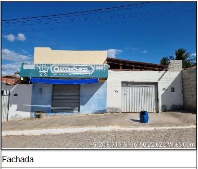 Casa em leilão em Carnaubais - RN — LOTE 425 Casa