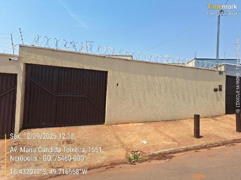 Casa em leilão em Nerópolis - GO, bairro Setor Sul — LOTE 105 Casa