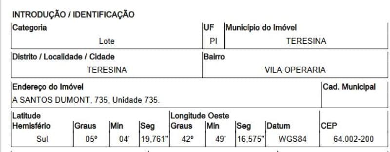 Terreno em leilão em Teresina - PI, bairro Vila Operária — LOTE 221 Terreno