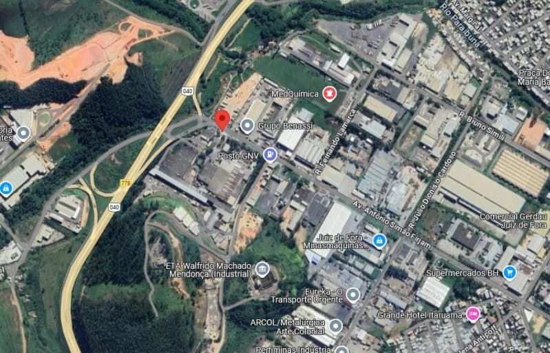 Area Rural em leilão em Juiz De Fora - MG — LOTE 001 GLEBA DE TERRAS COM ÁREA DE 373.055 M2 LOCALIZADA NO DISTRITO INDUSTRIAL DE JUIZ DE FORA/MG
