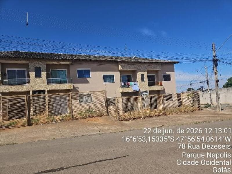 Apartamento em leilão em Cidade Ocidental - GO — LOTE 062 CONDOMINIO RESIDENCIAL MOURA XII