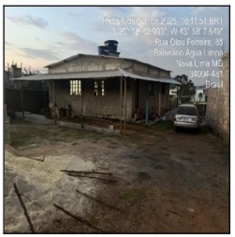 Casa em leilão em Nova Lima - MG, bairro Balneário Agua Limpa — LOTE 156 Casa