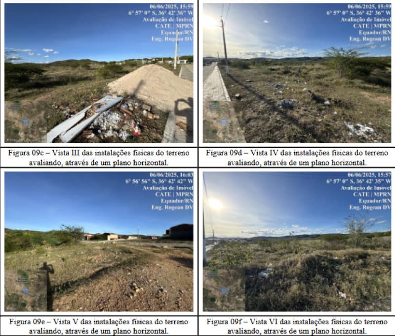 Area Rural em leilão em Equador - RN — LOTE 001 uma parte da FAZENDA AÇUDE NOVO, localizada Município de Equador RN, medindo 01 Hectare (25