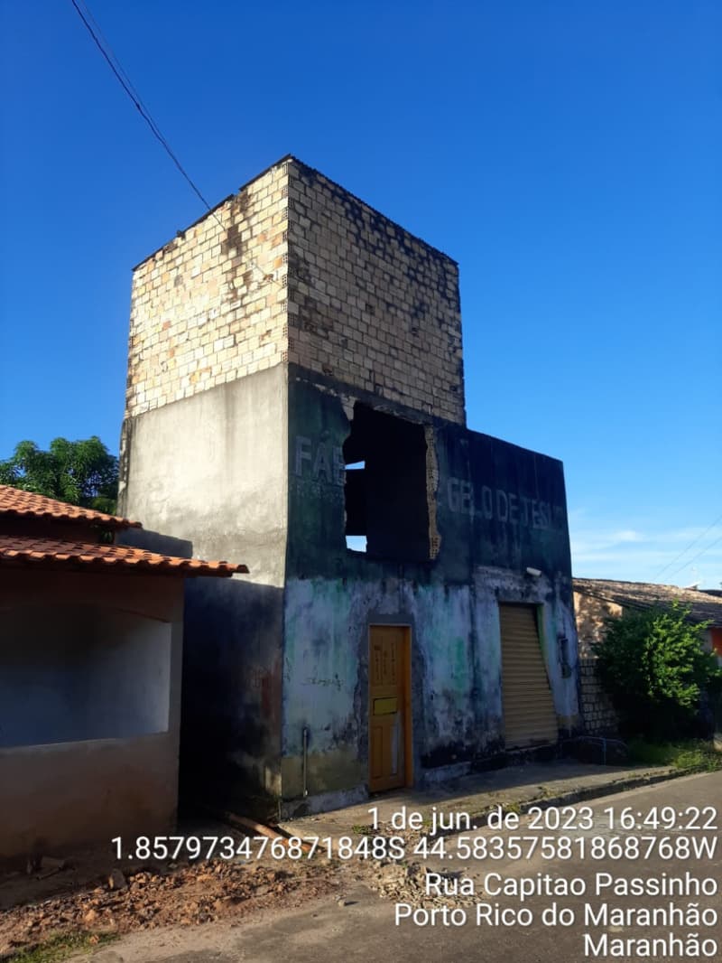 Foto 4 de 8: Terreno em leilão em Porto Rico Do Maranhão - MA — LOTE 001 Um terreno localizado na Travessa Capitão Passinho, n° 12, Centro, Porto Rico do Maranhão/M