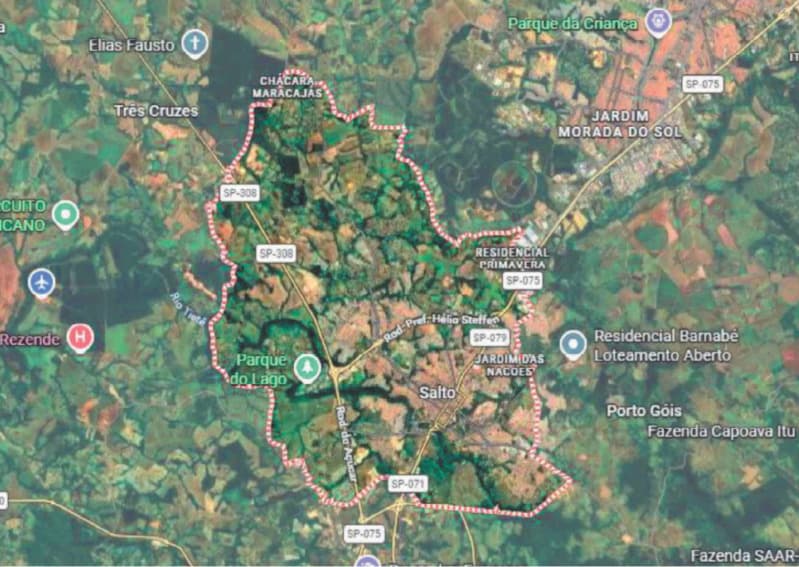 Area Rural em leilão em Salto - SP, bairro Pinha — LOTE 001 Gleba de Terras com a área de 24.200,00m² em Salto/SP