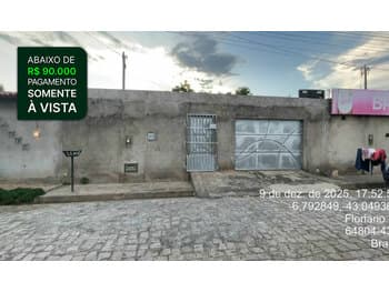 Casa em leilão em Floriano - PI, bairro Meladão — Leilão extrajudicial de Casa em Floriano/PI - Meladão