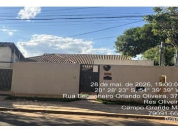 Casa em leilão em Campo Grande - MS — Leilão extrajudicial de Casa em Campo Grande/MS - Residencial Oliveira