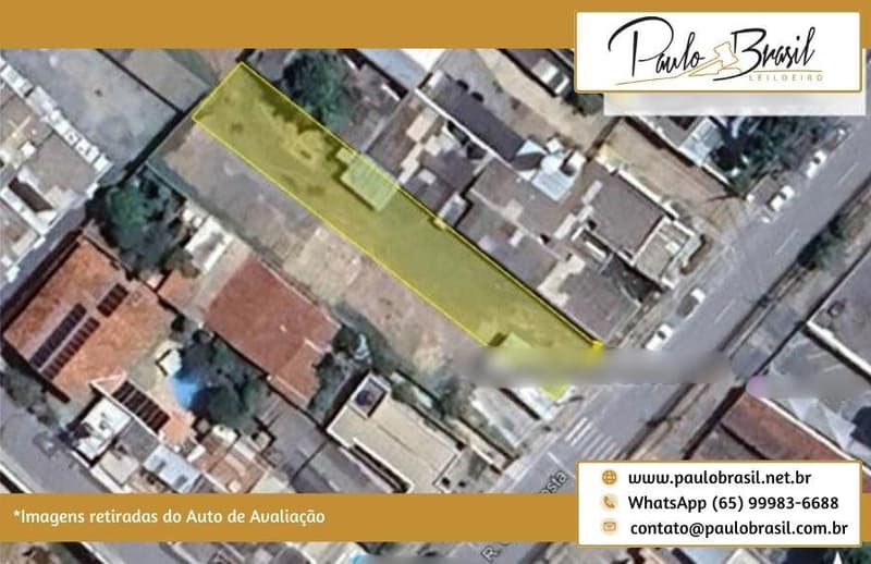 Foto 7 de 8: Casa em leilão em Cuiabá - MT, bairro Centro Sul — Casa Térrea, AT 579,42m², Atualmente Utilizada como Estacionamento, no bairro Centro Sul em Cuiabá/MT