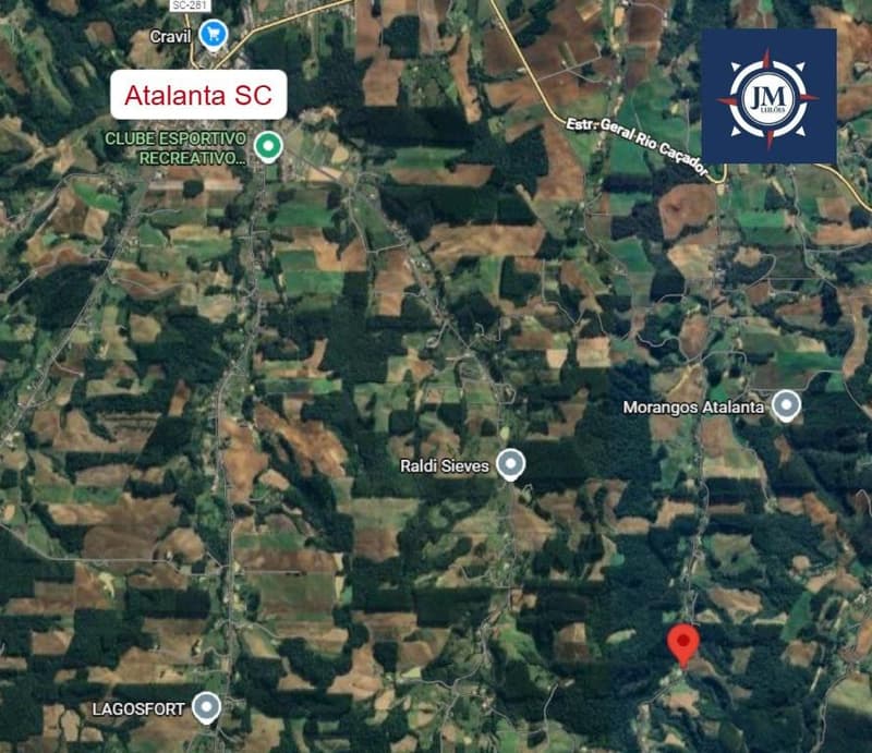 Foto 9 de 14: Terreno em leilão em Atalanta - SC — Um terreno rural, com benfeitorias, designado por lote "B", situado na localidade de Rio Caçador, no município de Atalanta