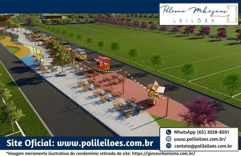 Foto 23 de 32: Comercial em leilão em Cuiabá - MT — Lote nº 38, Quadra 03, do Cond. Residencial Florais do Cerrado, A.T. 200m², em Cuiabá/MT