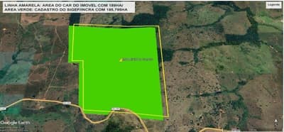 Foto 1 de 2: Area Rural em leilão em Corumbiara - RO — IMÓVEL RURAL | A.T.185,7953HA | GLEBA 72 (PECUÁRIA) | CORUMBIARA/RO