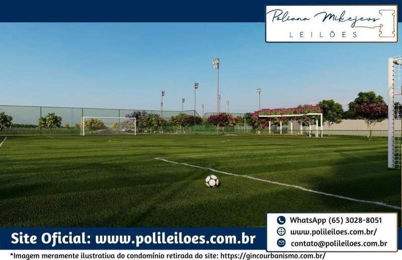 Foto 5 de 32: Comercial em leilão em Cuiabá - MT — Lote nº 38, Quadra 03, do Cond. Residencial Florais do Cerrado, A.T. 200m², em Cuiabá/MT