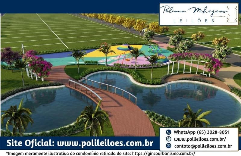 Foto 11 de 32: Comercial em leilão em Cuiabá - MT — Lote nº 38, Quadra 03, do Cond. Residencial Florais do Cerrado, A.T. 200m², em Cuiabá/MT