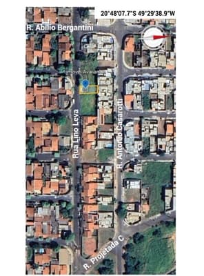 Foto 3 de 4: Terreno em leilão em Mirassol - SP — TERRENO DE 200m² NA RUA LINO LEVA, MIRASSOL-SP MATRICULA Nº 24.690