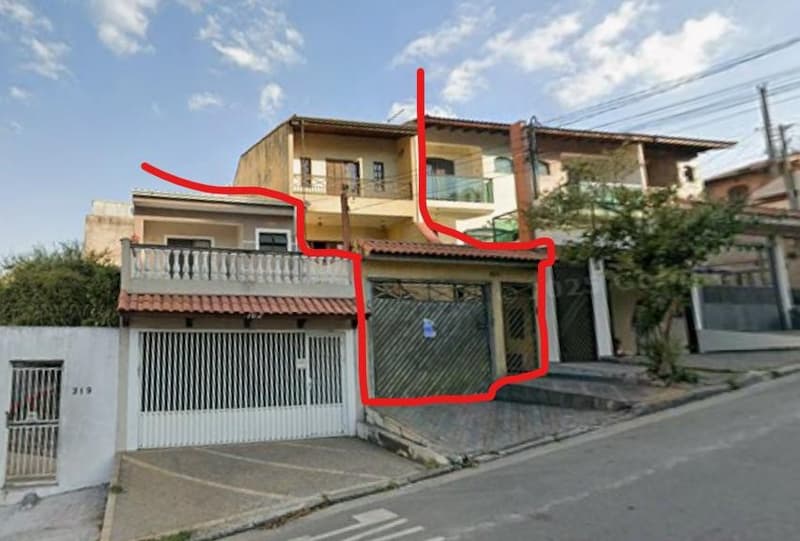 Foto 1 de 2: Casa em leilão em Santo André - SP, bairro Vila Pires — Casa - Vila Pires - A.T. 137,765m² - A.C. 222,79m².