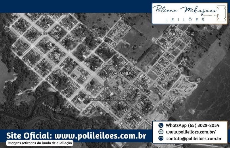 Foto 10 de 25: Terreno em leilão em Araputanga - MT — Terreno Urbano, AT 375,0², AC 297,42m², Lote 05, quadra 13, Reserva do Cabaçal, em Araputanga/MT