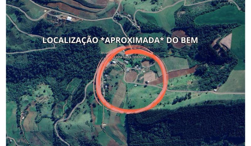 Area Rural em leilão em Arvoredo - SC — Trata-se de imóvel rural em Arvoredo/SC, com área de 12,1 he de terras, com benfeitorias construídas