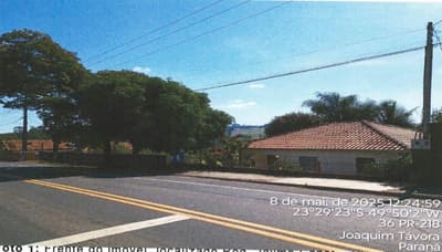 Foto 6 de 15: Terreno em leilão em Joaquim Távora - PR — IMÓVEL URBANO COM ÁREA TOTAL DE 1.635,8745 m2- Em SÃO ROQUE DO PINHAL, JOAQUIM TAVORA/PR