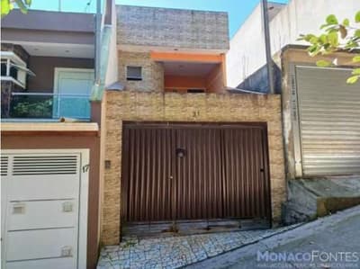 Terreno em leilão em Santo André - SP, bairro Jardim do Mirante — Sobrado - Jardim do Mirante - A.T. 80,00m² - A.C. 199,09m²