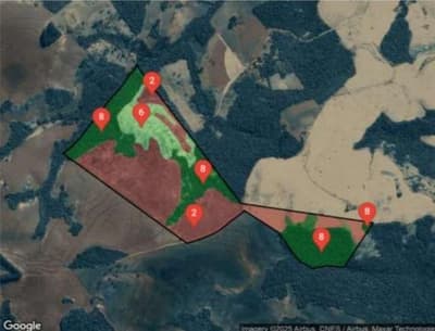 Area Rural em leilão em Luiziana - PR — IMÓVEL RURAL COM 32,12 ALQUEIRES - LUIZIANA - PR