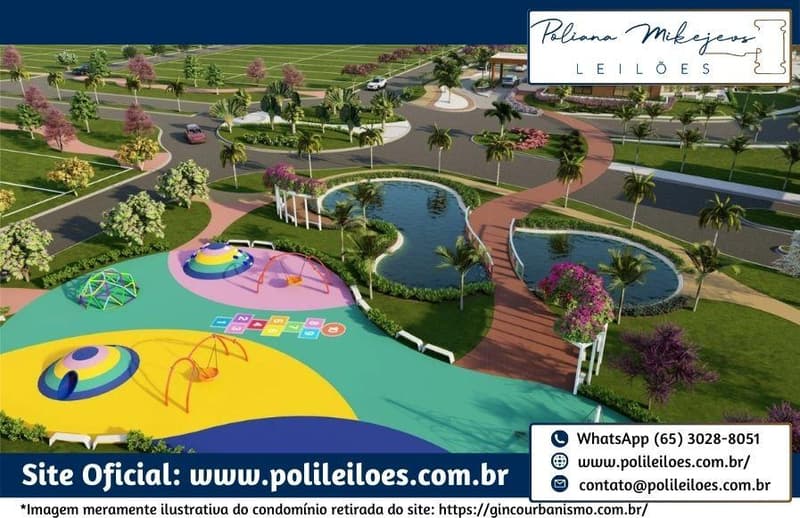 Foto 10 de 32: Comercial em leilão em Cuiabá - MT — Lote nº 38, Quadra 03, do Cond. Residencial Florais do Cerrado, A.T. 200m², em Cuiabá/MT