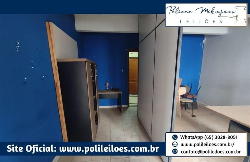 Foto 1 de 11: Comercial em leilão em Cuiabá - MT — Sala comercial em condomínio, nº 41, 47,40m², Centro, Cuiabá/MT