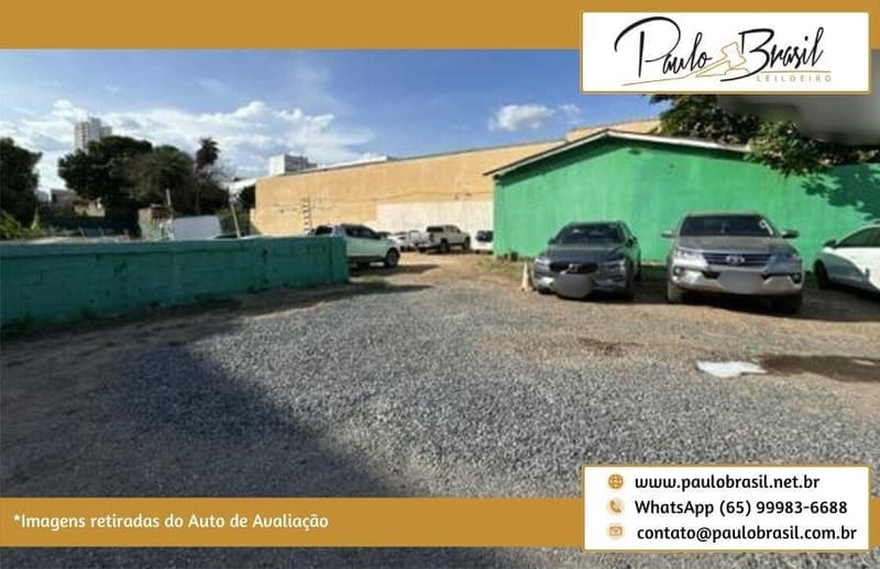 Foto 4 de 8: Casa em leilão em Cuiabá - MT, bairro Centro Sul — Casa Térrea, AT 579,42m², Atualmente Utilizada como Estacionamento, no bairro Centro Sul em Cuiabá/MT
