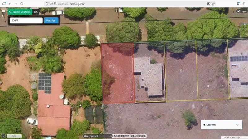 Foto 4 de 4: Terreno em leilão em Aquidauana - MS, bairro Vila Trindade — TERRENO URBANO (FRAÇÃO IDEAL DE 50%) | A.T 218 M² | SEM BENFEITORIAS - VILA TRINDADE | AQUIDAUANA/MS