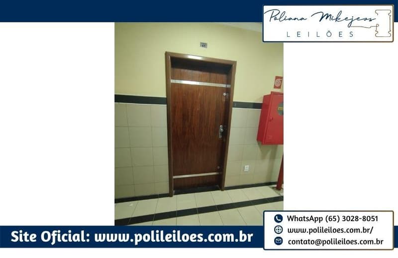 Foto 3 de 11: Comercial em leilão em Cuiabá - MT — Sala comercial em condomínio, nº 41, 47,40m², Centro, Cuiabá/MT