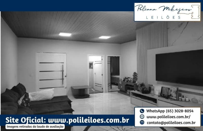 Foto 23 de 25: Terreno em leilão em Araputanga - MT — Imóvel residencial, Lote 05, na quadra 13, AT 375,0², localizado na Av. Mato Grosso, em Araputanga/MT
