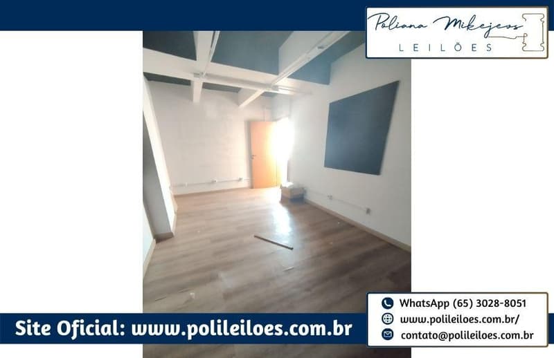 Comercial em leilão em Cuiabá - MT — Sala comercial, nº 94, 54,00m², Centro, Cuiabá/MT