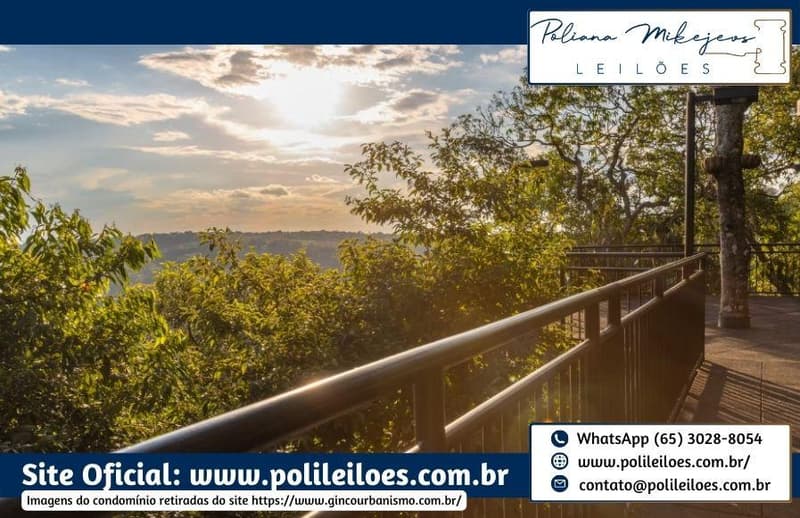 Terreno em leilão em Chapada Dos Guimarães - MT — Lote nº 13, quadra 06, do Cond. Residencial Florais Chapada, em Chapada dos Guimarães/MT