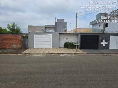 Foto 2 de 15: Casa em leilão em Limeira - SP — Casa 152,78m² com Terreno 200m² | Limeira-SP | Residencial Palmeira Real - 3 Dorms - 2 Banheiros - Financiamento até 420 Meses!