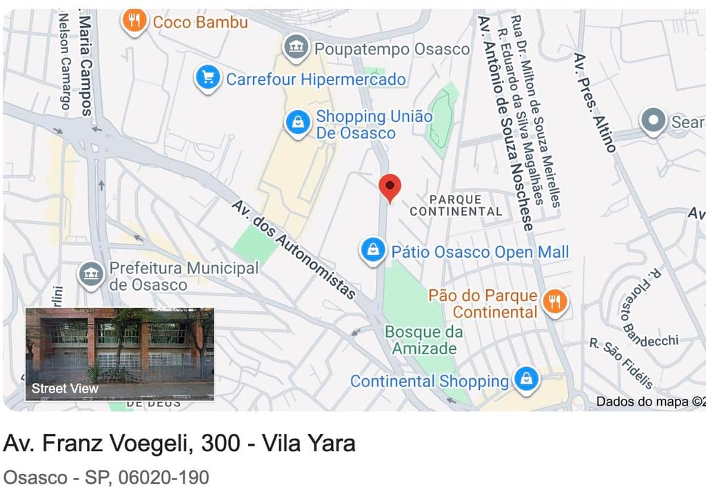 Foto 2 de 4: Terreno em leilão em Osasco - SP, bairro Vila Yara — Área de 40.453,88m² - Osasco/SP - Av. Franz Voegeli, 300 - Cadastro 23242.22.79 - Imóvel FIO (Fundação de Ensino)
