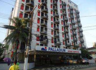 Apartamento em leilão em São Vicente - SP — Apartamento, A.T. 64m², Ed. Palladium, Centro