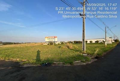 Terreno em leilão em Umuarama - PR, bairro Parque Metropolitano — TERRENO URBANO COM 1.209,90 M2 - UMUARAMA/PR