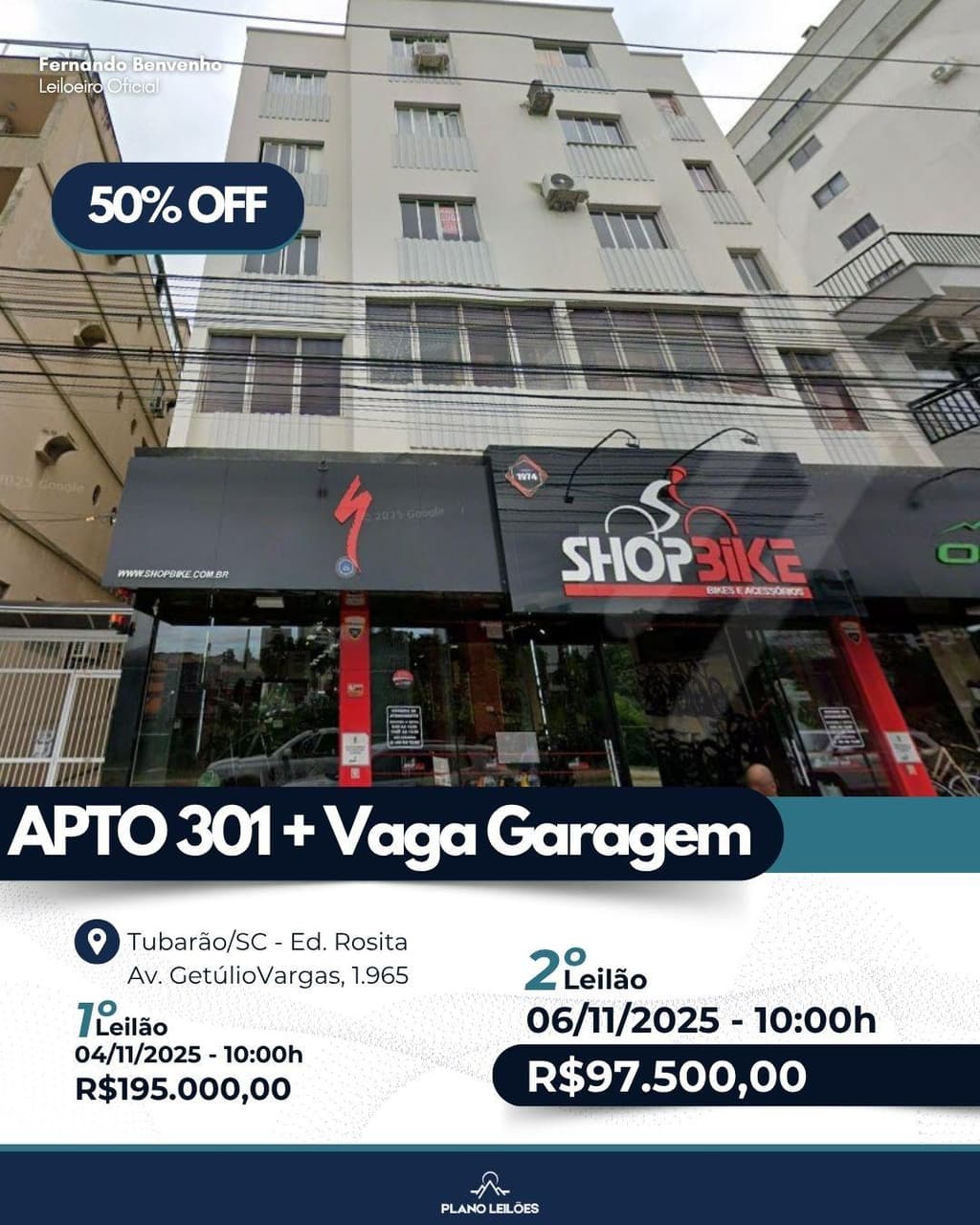 Apartamento em leilão em Tubarão - SC — Apartamento e vaga de garagem Tubarão