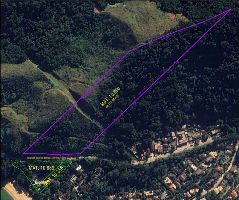 Area Rural em leilão em São Sebastião - SP, bairro Praia de Toque-Toque Pequeno — Terreno, A.T. 48.717m², Toque-Toque Pequeno
