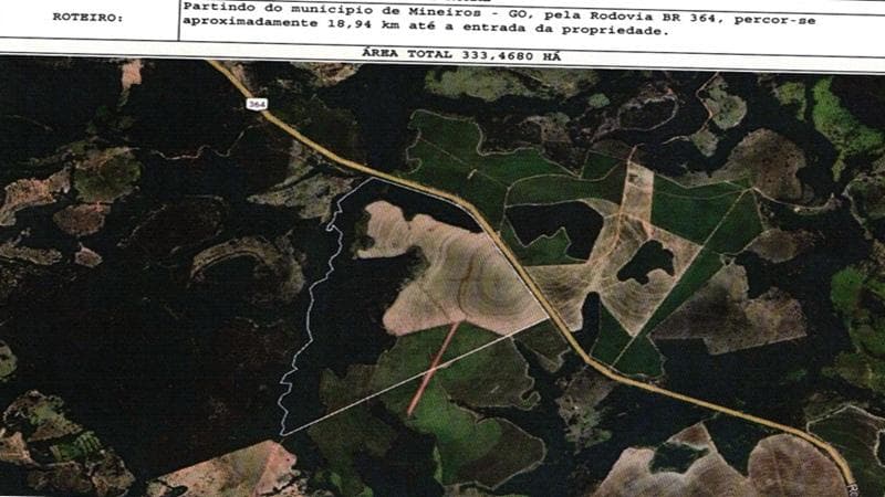 Area Rural em leilão em Mineiros - GO — IMÓVEL RURAL | A.T. 80,0453 HA | FAZENDA RIO VERDE LD NOVO HORIZONTE | MINEIROS/GO