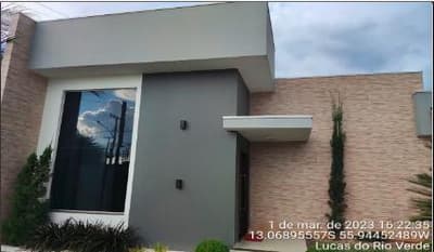 Foto 1 de 23: Casa em leilão em Lucas Do Rio Verde - MT, bairro Parque Das Emas — Ocupado, 135.52 m2, LUCAS DO RIO VERDE / MT