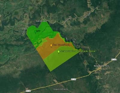 Area Rural em leilão em Barão De Melgaço - MT — Fazenda Baia São Benedito, área de 3.000 hectares, sem benfeitorias, Barão de Melgaço/MT